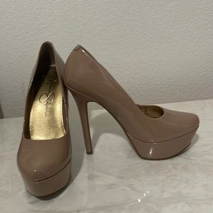 Nude Jessica Simpson Heels, Size 7